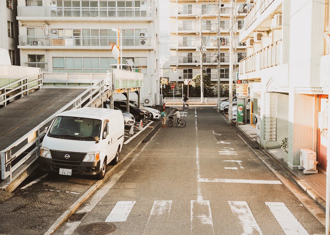 A white van