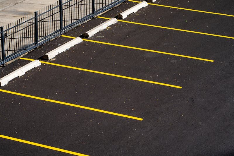 A parking lot.