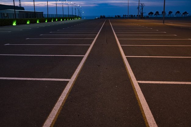 a parking lot.